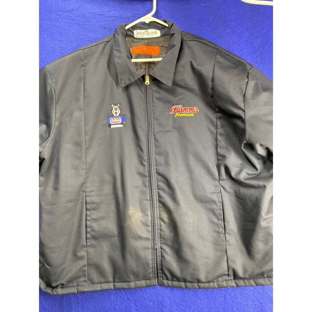 Gorpcore Mens Cintas Hamms Beer Snowmobile Patrol Jacket 3XLH Navy Blue